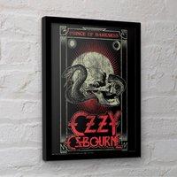 Ozzy Osbourne Prince Of Darkness Framed Poster in Black