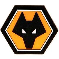 Wolverhampton Wanderers FC 3D Crest Fridge Magnet in Black