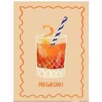 Studio Dolci Negroni II Paper Print in Orange