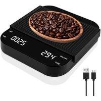 SPETLEK Digital Coffee Scales Kitchen Food Weighing in Black | Size: 0.6m2
