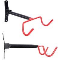 NESTLUNE 2 Pack Foldable Wall Mount Bike Hook Garage Storage Rack in Black | Size: 10000mm x 520mm