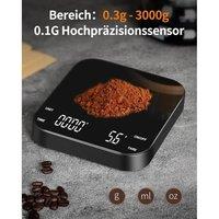 SPETLEK Digital Coffee Scale with Timer & LED Display in Black | Size: 0.6m2