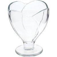 SPETLEK Glass Dessert Bowl Sundae Ice Cream Glasses Fruit 4x in Clear | Size: 0.6m2