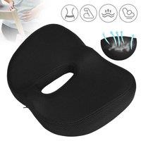 NESTLUNE Memory Foam Seat Cushion Relieves Tailbone Hip Sciatica Pain in Black | Size: 100 cm x 190 cm