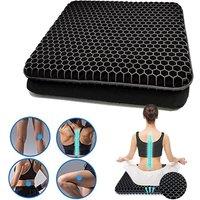 NESTLUNE Orthopedic Cooling Gel Seat Cushion Pad, Universal Pillow in Black | Size: 100 cm x 190 cm