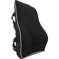 NESTLUNE Memory Foam Lumbar Support Back Cushion Pillow in Black | Size: 100 cm x 190 cm
