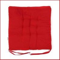 Kelvenix red 4X Chair Seat Pads Cushions Tie on Dining | Size: 100 cm x 190 cm