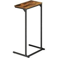 Kelvenix C-Shaped Sofa Side Table brown 1pcs | Size: 0.6m2