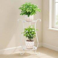 Kelvenix Metal Plant Stand Flower Pot Holder white | Size: 0.6m2