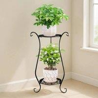 Kelvenix Metal Plant Stand Flower Pot Holder black | Size: 0.6m2