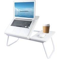 Kelvenix white Adjustable Foldable Laptop Desk Laptop Table | Size: 0.6m2