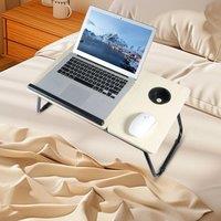 Kelvenix wooden Adjustable Foldable Laptop Desk Laptop Table in Beige | Size: 0.6m2