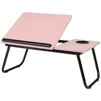 Kelvenix pink Adjustable Foldable Laptop Desk Laptop Table | Size: 0.6m2