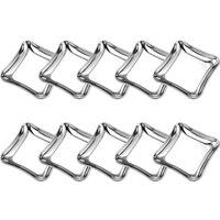 Kelvenix 10pcs Heavy Duty Stainless Steel Serving Platters in Silver | Size: 0.6m2