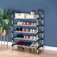 SPETLEK 5Tier Narrow Shoe Storage Rack in Silver | Size: Large