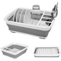 SPETLEK Collapsible Dish Drainer Rack Drainage in Grey | Size: 0.6m2