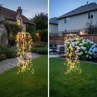 EONLION LED Solar Power Firework Garden Lights in Warm White | Size: 100 cm