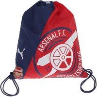 Arsenal FC Men's Official Football Stripe Gym Bag in Red