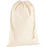 Westford Mill Men's Premium Cotton Drawstring Bag in Natural | Size: 1000ml