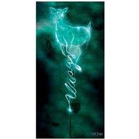 Harry Potter Doe Always Patronus Canvas Print in Black