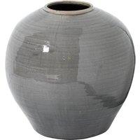 Hill Interiors Garda Regola Glazed Vase in Grey