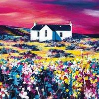 Avril Thomson Smith A Sky Of Pink Framed Canvas Print