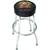 Queen Classic Crest Bar Stool in Black