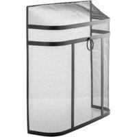 Leecroft Black Heavy Duty Fire Screen 24