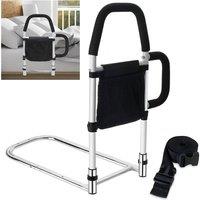 NESTLUNE Safety Bed Rail for Elderly Hospital Grade Ergonomic Seniors Rail in Black