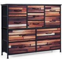 Kelvenix 11-Drawer Dresser Tall Storage Chest in Black | Size: 0.6m2