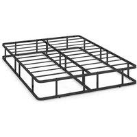 Kelvenix King Size Metal Bed Frame Heavy-duty in Black | Size: Single