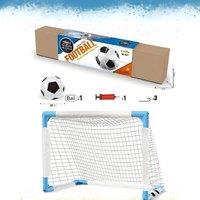NIVOR Football Mini Goal Indoor Portable Foldable for Kids Indoor/Outdoor in Blue