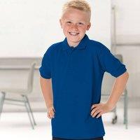 Jerzees Schoolwear Jerzees Schoolgear 65 35 Pique Polo Shirt Pack of 2 in Royal | Size: 3-4 Years