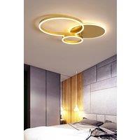 Classic Golden Loops Energy Efficient LED Ceiling Light in Gold