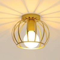 Pheashine Modern gold ceiling light E27 lamp (Bulb included) 19cm