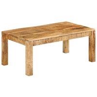 Berkfield Home Coffee Table 100x55x40 cm Solid Wood Mango in Brown | Size: 100 x 55 x 40 cm