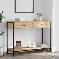 Berkfield Home Console Table Sonoma Oak 100x34.5x75 cm Engineered Wood in Brown