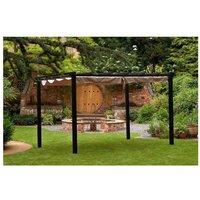 GLENDALE GARDEN & LEISURE LTD Seville Gazebo 4x3m Mocha in Brown