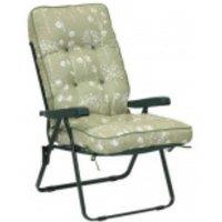 GLENDALE GARDEN & LEISURE LTD Deluxe Recliner Renaissance Sage Cushion in Green