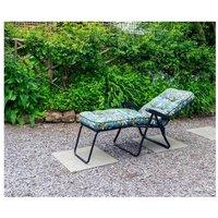 GLENDALE GARDEN & LEISURE LTD Tropical Blue Deluxe Lounger