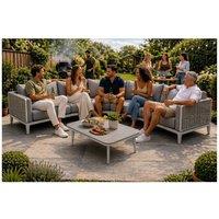 GLENDALE GARDEN & LEISURE LTD Sienna L-Shaped Corner Sofa Set in Grey
