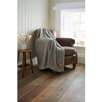 The Lyndon Company Cadenza Knitted Supersoft Yarn Dyed Knit Throw in Grey | Size: 130 cm x 170 cm