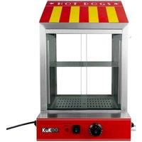 Kukoo Commercial Hot Dog Steamer in Red