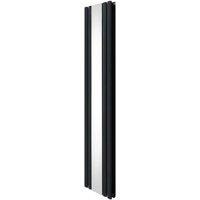 Monstershop Oval Mirror Radiator - 1800mm x 380mm - Anthracite Grey