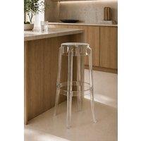 Fusion Living Ghost Style Bar Stool - 76cm in Clear