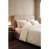 Bedable Sateen Cotton Pillowcase Pair 480 Thread Count in Cream | Size: Standard Pillow Case