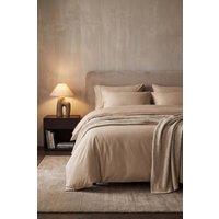 Bedable Sateen Cotton Pillowcase Pair 480 Thread Count in Beige | Size: Standard Pillow Case
