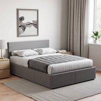 HD Designs Vida Designs Veronica Double Ottoman Bed in Dark Grey