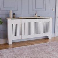 HD Designs Vida Designs Arlington Adjustable Radiator Cover in White