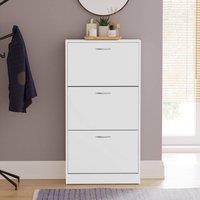HD Designs Vida Designs 3 Drawer Shoe Cabinet in White